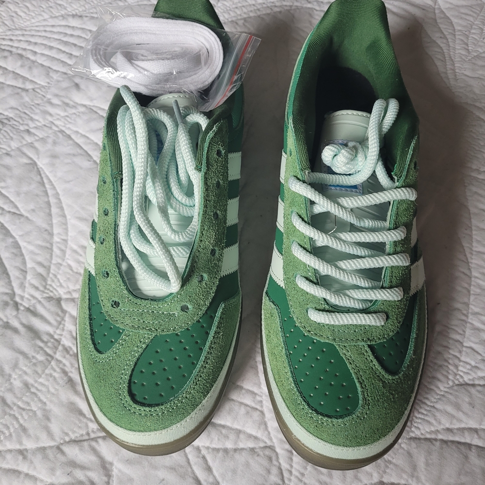 BAD BUNNY YUNQUE x adidas Green and White Sneakers